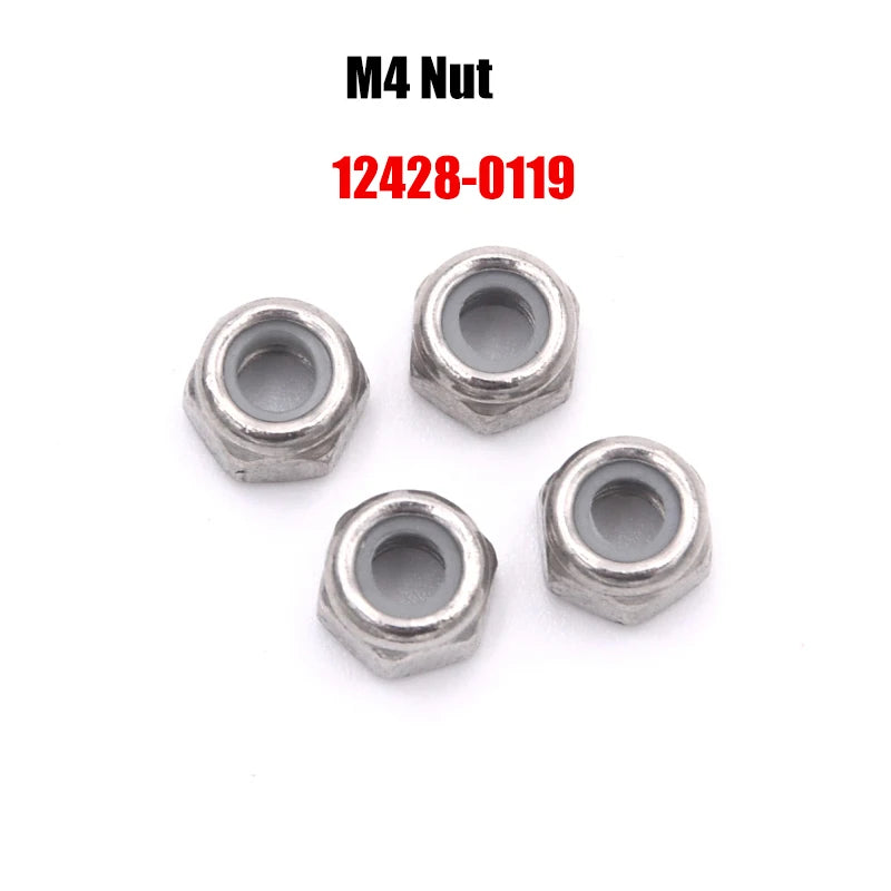 12428 Original Parts 0090-0129 Wltoys 12427 12423 RC Car Spare Part Bearing/Screw/Differential/Servo/Nut/Motor/USB Charger/Light
