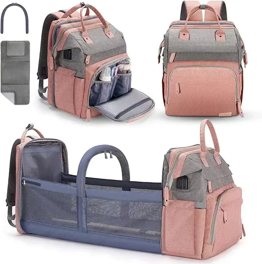 New Baby Nappy Changing Bags Changing Station Portable Baby Bed Travel Bassinet Folding Crib Shade Cloth Changing Pad Waterproof