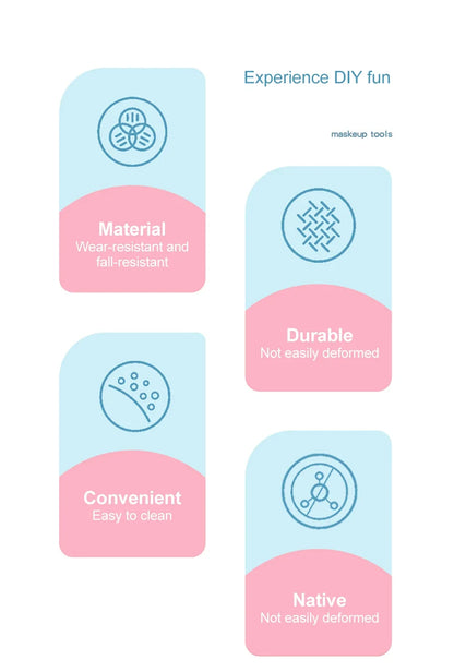 DIY 6 Set Silicone Mask Mud Essential Oil Bowl Skin Care Mud Bowl Spoon Tools Convenient Clean Durable Makeup Portable Skin Care