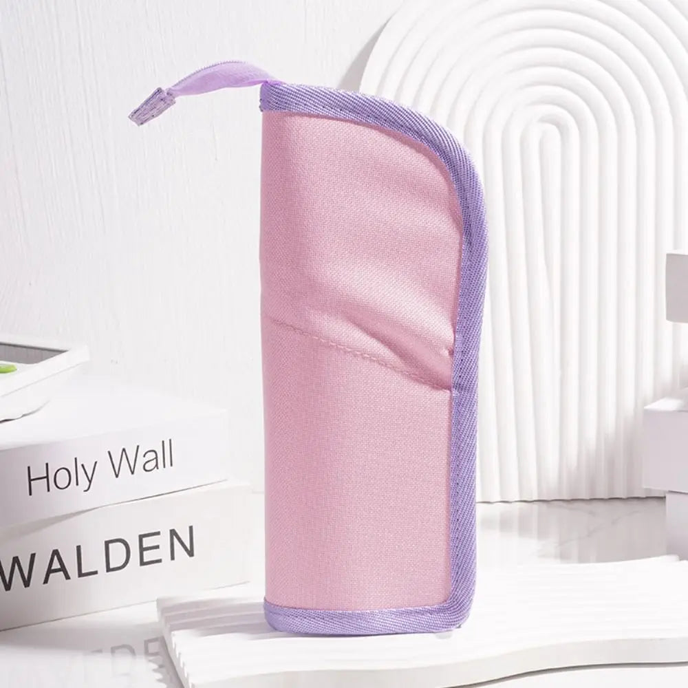 Student Supplies Folding Pencil Case Creative Simple Stationery Bag Portable Stainproof Storage Bag Children