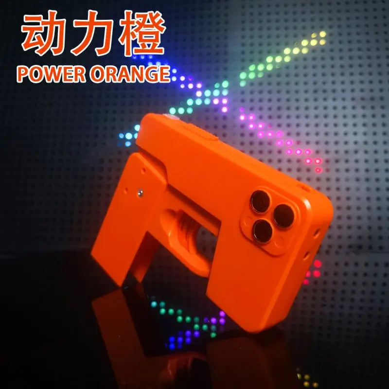 Folding mobile phone water gun, large-capacity explosions, water spray guns, boys and girls, baby water toys.
