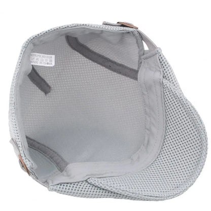 Retro European Men Beret Hat Mesh Breathable Polyester Hollow Washable Men Cap Summer