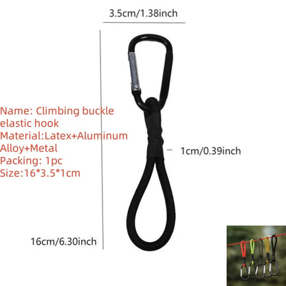 Large Carabiner Stroller Hooks Organizer Aluminum D Ring Spring Snap Keychain Clip Carry Handle for Hanging Purses Shopping Bags