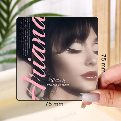 Singer A-Ariana Grande Fridge  Magnet Personalized Fridge Magnet Square Shape Fridge Refrigerator Wall Door Decoration