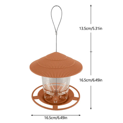 Bird Feeder For Outdoors Hanging Heavy Duty Weather Resistance Wild Bird Feeder Ideas For Bird Lovers Food Container With Rope
