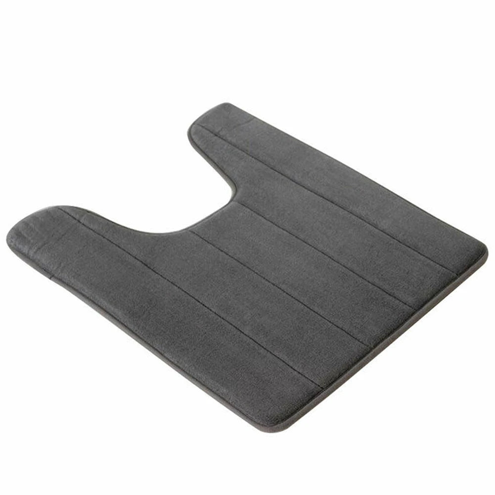Bathroom Toilet Accessories Parts Water Absorbing Mats Toilet Mats Toilet Floor Mats 1pc Coral Fleece Hot Sale