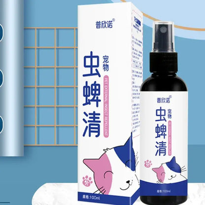 Pet Dog Cat Anti Flea Drops 100ml Insectcide Flea Lice Insect Remover Spray Flea And Tick Concentrate Formula Pet Flea Remover