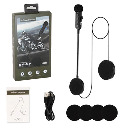 BT30S Motorcycle Helmet Headset Bluetooth 5.3 Wireless Earphone Handsfree Call Kit Stereo for Rider MP3 Music Player