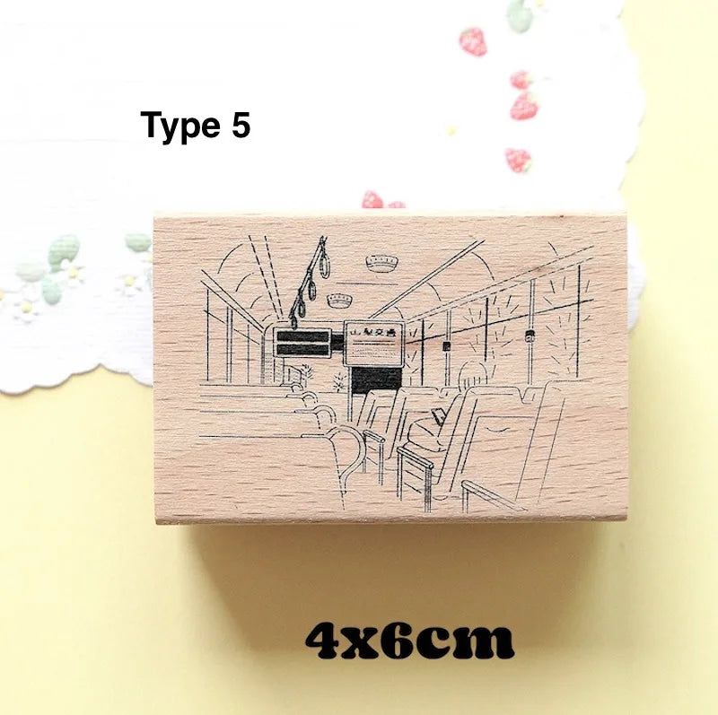 Stamp Scrapbooking  8 Types Scrapbook Journaling Stationary Stamp