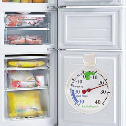 Refrigerator Thermometer -30-40 degree C Classic Fridge Thermometer Large Dial Thermometer for Freezer Refrigerator Cooler