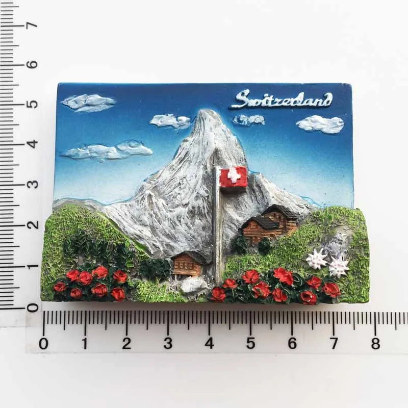 Europe Switzerland 3D Fridge Magnets Tourism Souvenir Refrigerator Magnets Sticker Collection Handicraft Decoration Articles