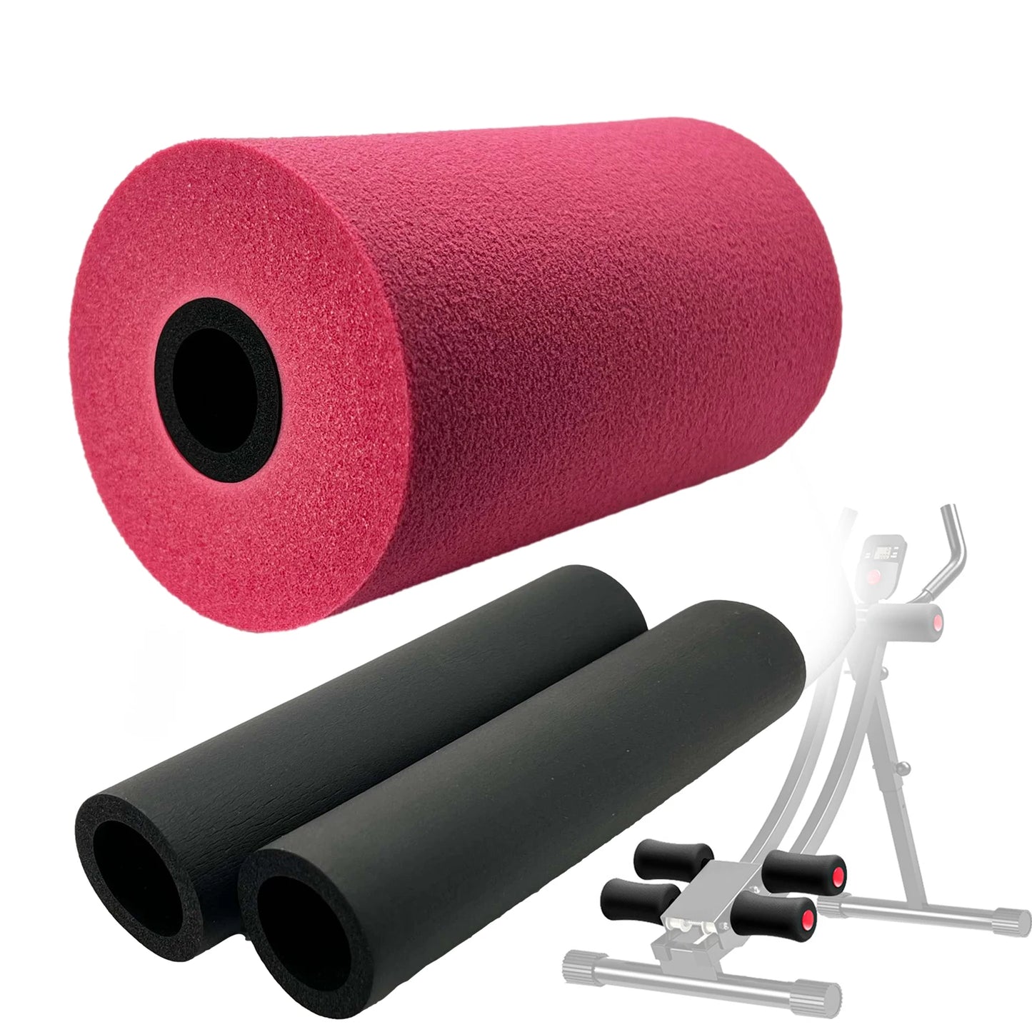 2PCS Foot Foam Pads Rollers Replacement For Leg Extension For Weight Bench Inversion Tables Foot Foam Pads Rollers