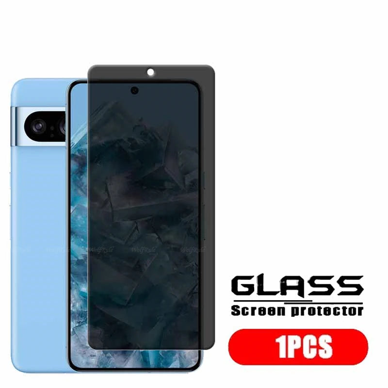 4Pcs For Google Pixel 8 Pro Glass Google Pixel8 Pixel 8 Pro Glass 9H Privacy Anti-Spy Glue Screen Protector Google Pixel 8 Pro
