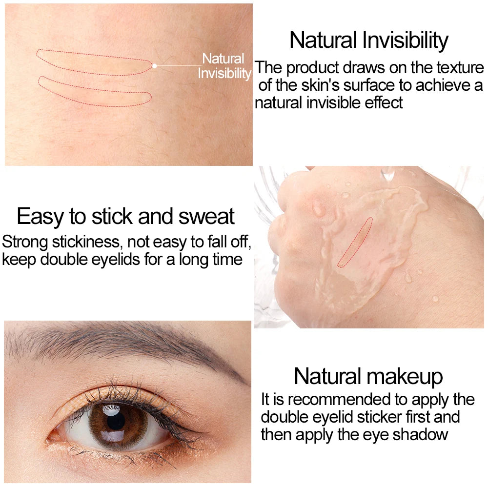 600Pcs Invisible Double Eyelid Tape Lace Eye Lift Strips Adhesive Stickers Makeup Big Eyes Woman Waterproof Face Beauty Tools