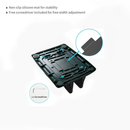 Vertical Laptop Stand Plastic Portable Macbook/Tablet/Phone Holder Adjustable Desktop Notebook Dock Space Save Accessory-Vaydeer