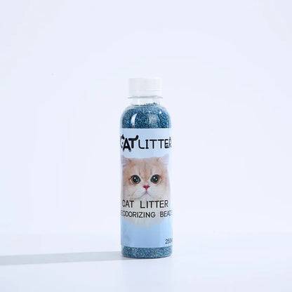 A bottle of cat litter deodorizing beads - make your home smell comfortable remove odors and deodorizers