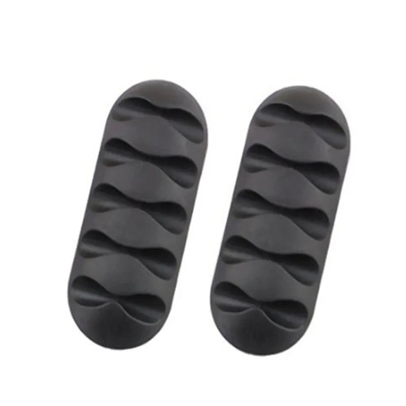 Cable Clips Cord Organizers Holder Adhesive Silicone Desk Winder Cable Holder Desktop Wire Wrapped Office Accessories gift