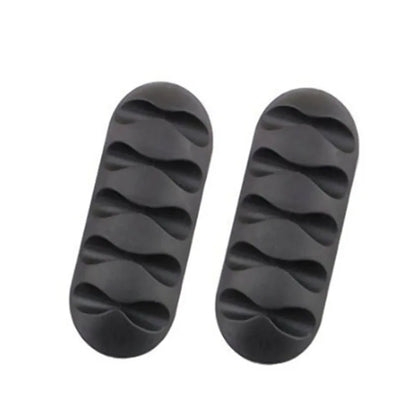 Cable Clips Cord Organizers Holder Adhesive Silicone Desk Winder Cable Holder Desktop Wire Wrapped Office Accessories gift