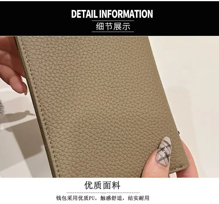 Wallet, Card, Bag, Passport, Document, Pocket Wallet, Short and Portable Handbag, Multi functional and Large Capacity