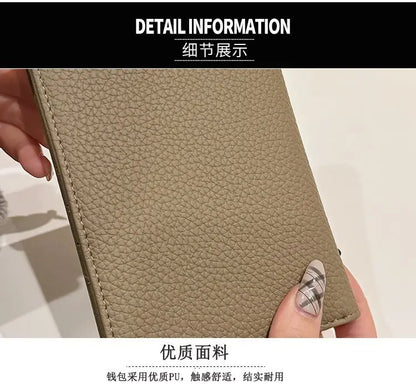 Wallet, Card, Bag, Passport, Document, Pocket Wallet, Short and Portable Handbag, Multi functional and Large Capacity