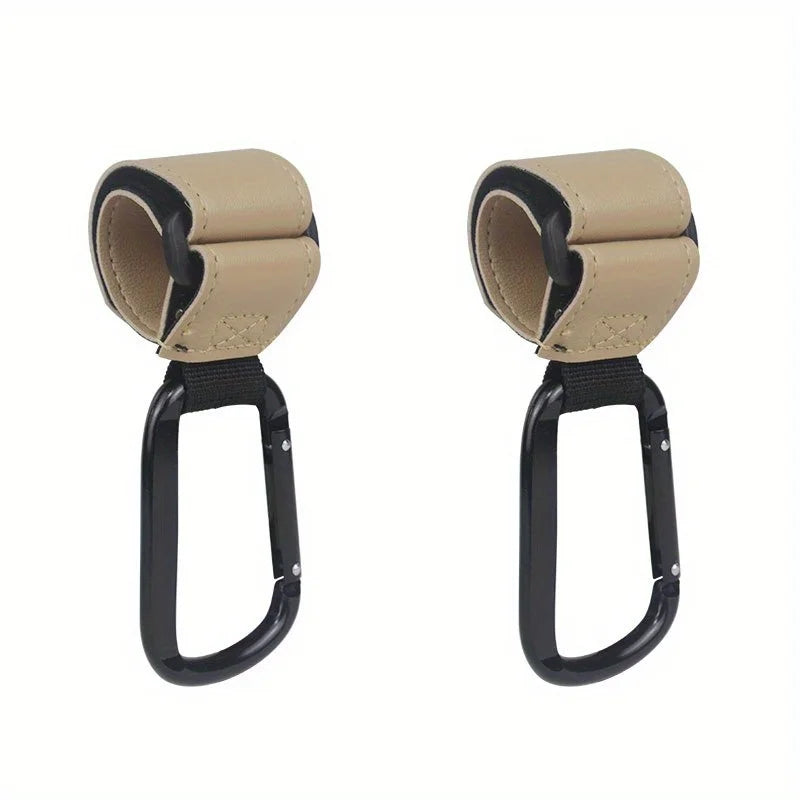 Universal Stroller Hooks Clip - Heavy Duty Hanging Accessory for Diaper Bags, Compatible with Prams/Shopping Carts/Car Seats