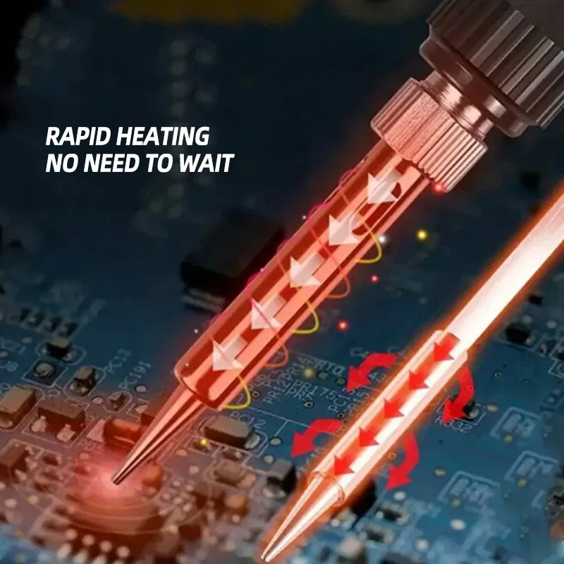 1 Set Thermostatic Soldering Iron 60 Watt Internal Heating Home Electronics Repair Tool Engraving Machine Soldering Iron Tool