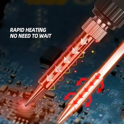 1 Set Thermostatic Soldering Iron 60 Watt Internal Heating Home Electronics Repair Tool Engraving Machine Soldering Iron Tool