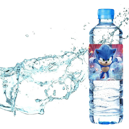 Bandai Sonic the Hedgehog Sticker Party Supplies Birthday Party Bottle Sticker Party Juice Cup Sticker Baby Party Decorations