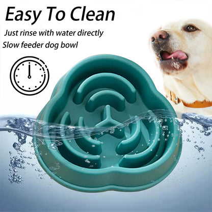 Pet Slow Feeder Bowl Durable Non-Slip Anti Choking Dog Bowl For Digestive Health & Bloat Reduction For Large Medium Small Dogs