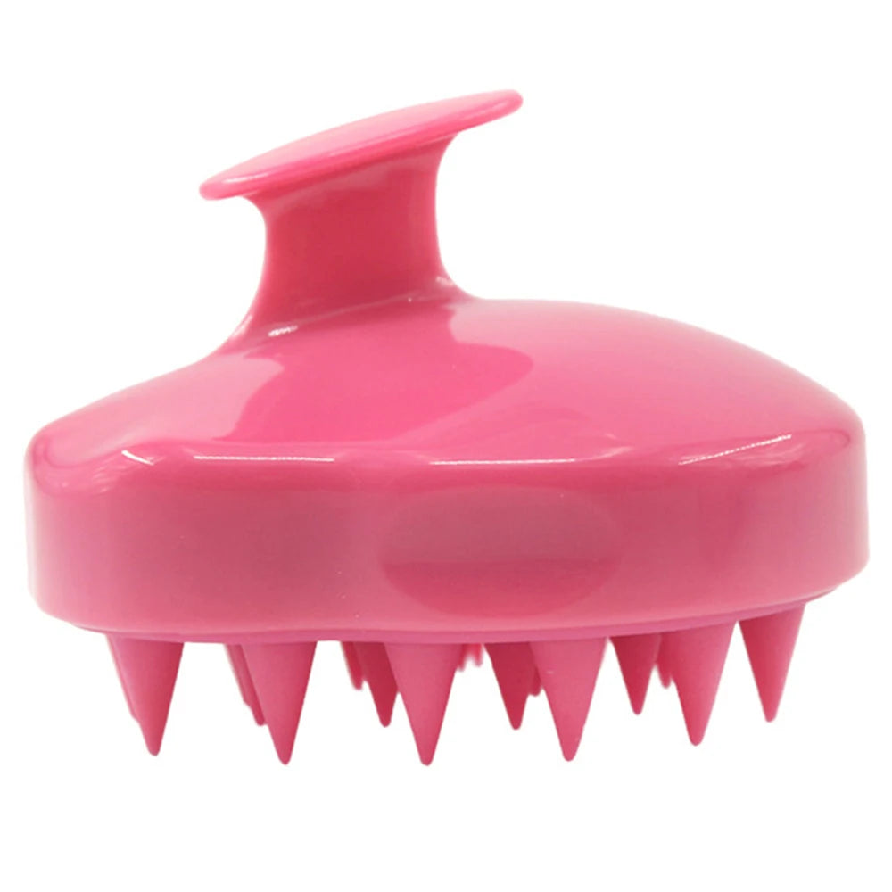 Head Massage Instrument Silicone Hair Scalp Massage Brush Comb Shampoo Hair Washing Comb Magic Handle Brush Spa Massage Brush