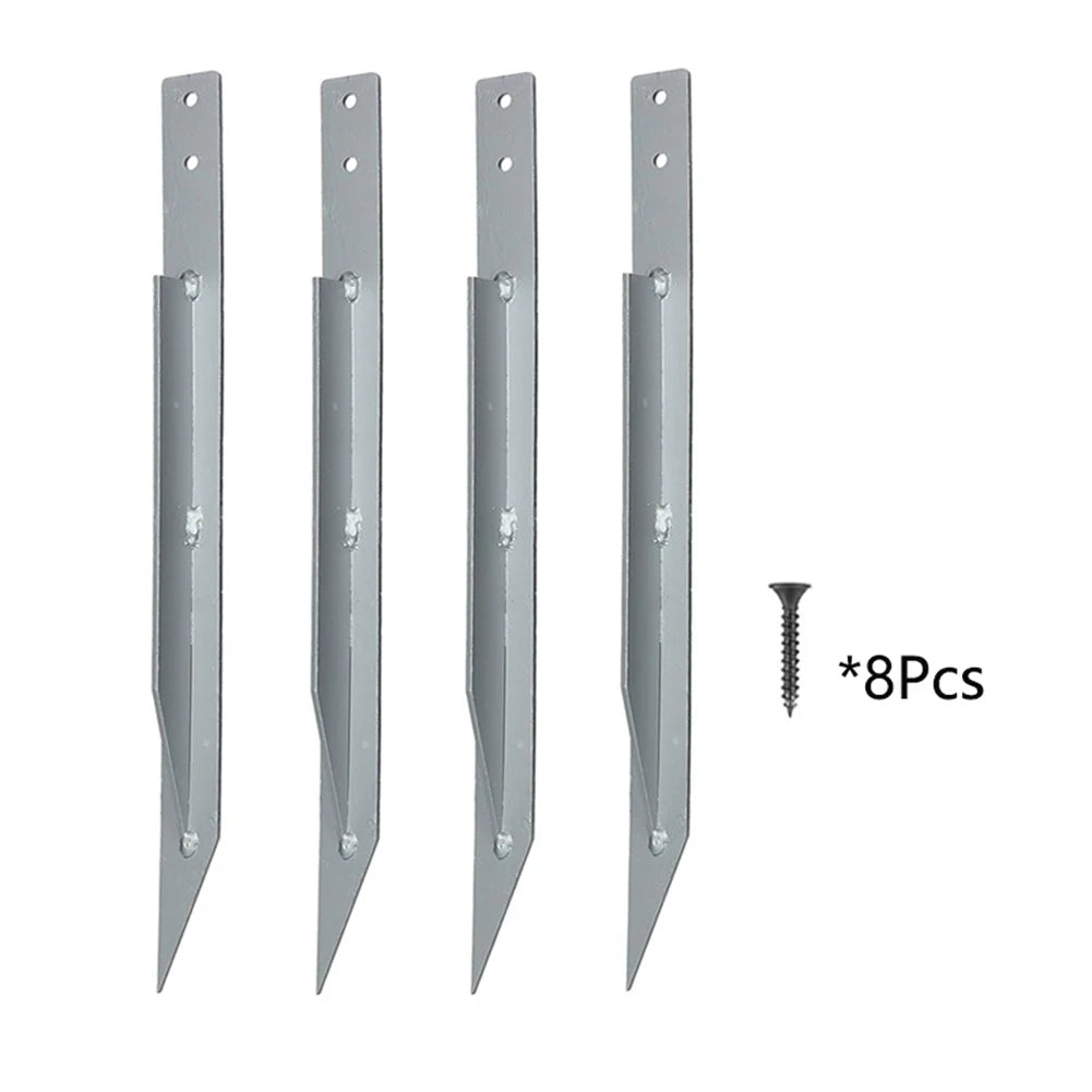 4pcs Swings Metal Anchor Heavy Duty Swing Ground Anchor With Mounting Screws For Securing Outdoor Swings Tool Accessory