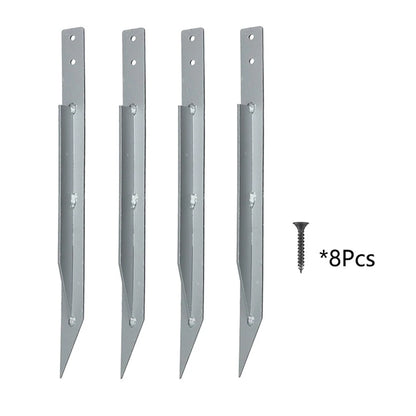 4pcs Swings Metal Anchor Heavy Duty Swing Ground Anchor With Mounting Screws For Securing Outdoor Swings Tool Accessory