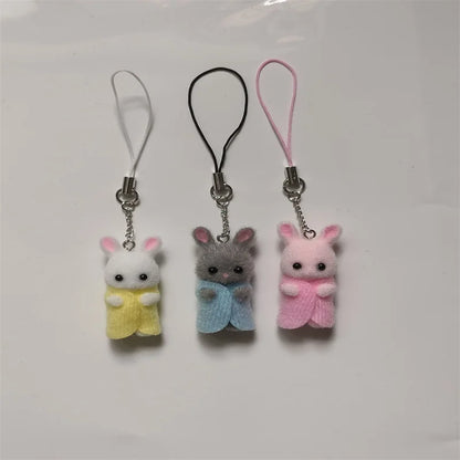 Baby Calico Critter Bunny Phone Case Charm | Phone Accessories, Rabbit, Charms, Keychains
