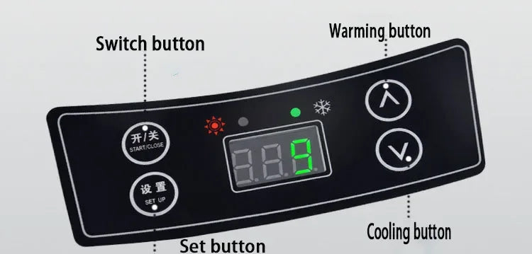 US/EU 220-240V 10L Car Home Refrigerator Mini Fridges 12/24V Freezer Cooler Heater Food Storage Box For Car Home Camping