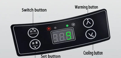 US/EU 220-240V 10L Car Home Refrigerator Mini Fridges 12/24V Freezer Cooler Heater Food Storage Box For Car Home Camping