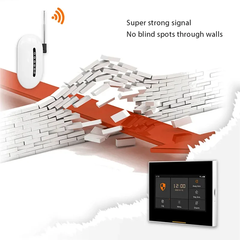 Signal Repeater Wireless Extender 433Mhz Long Range Booster Barrier-Free Through Walls For Home Alarm Security