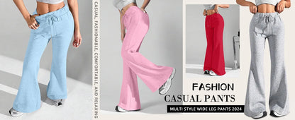 Clothes For Woman Leisure Flares Home Pant Bell-Bottoms Pants Woman Tracksuit Female Sport Trousers Solid Color Pantalones Mujer