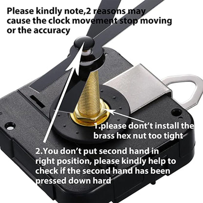 28mm Long Shaft Quartz Clock Movement Mechanism Clock Repair Kit Clock Mechanism Replacement DIY Motor Clock Accessories