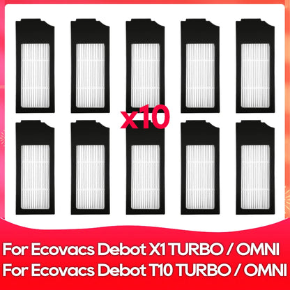 Compatible For ( Ecovacs X1 Turbo, X1 Omni, T10 Turbo, T10 Omni ) Main Side Brush Filter Mop Dust Bag Robot Vacuums Accessory