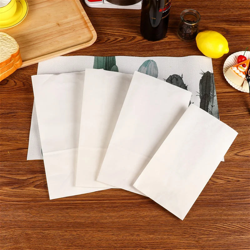 Customized Kraft Paper Bags, Food Bags, Refrigerator Storage, Hamburger Oil Proof, Pharmacy, Disposable Takeaway Packaging Bag