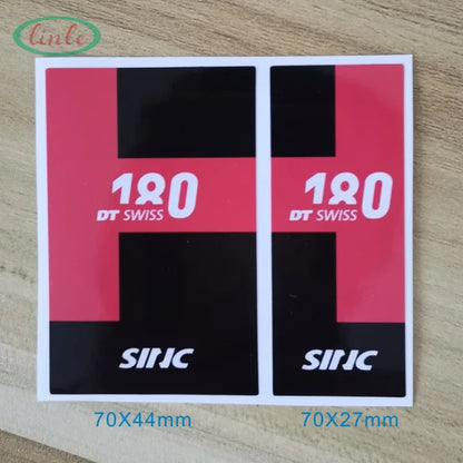 350 Road Bike Hubs Stickers MTB Wheels Hubs Stickers Glossy Front and Rear Hubs Stickers Decoration Protective Film