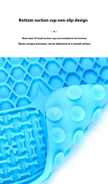 Silicone Pet Dogs Lick Mat Pet Dog Cat Slow Food Plate for Dog Bathing Distraction Dog Sucker Food Training Dog Feeder Supplies