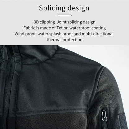 Winter Tactical Fleece Jacket Military Army Jacket Thermal Warm Camouflage Work Coats Mens Clothes Husband  Field Jacket Outwear