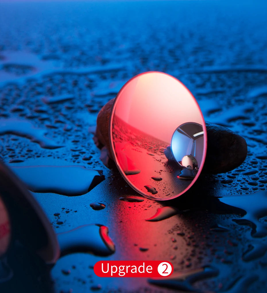 Baseus 2Pcs Car Mirror HD Convex Mirror Blind Spot Auto Rearview Mirror 360 Degree Wide Angle Vehicle Parking Rimless Mirrors