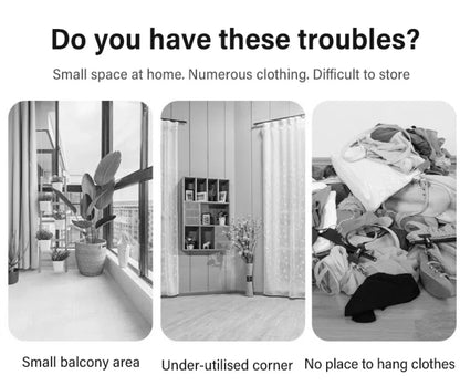 Household Flooring drying rack indoor telescopic pole drying rack Balcony Window Retractable drying rod Fixed Hanging Coat Racks