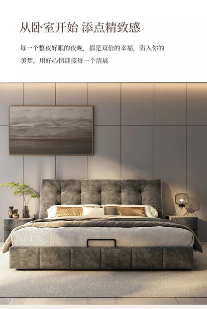 King Size Queen Double Beds Base Frame With Head Board Luxury Daybed Full Size 180x200 Double Bed Twin Home Bedroom Furniture