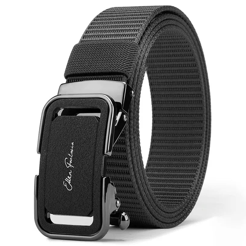 Men's Belt Jeans Belt for Men Tactical Belt Nylon Belt Metal Buckle Automatic Belt Casual Style