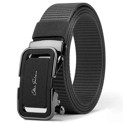 Men's Belt Jeans Belt for Men Tactical Belt Nylon Belt Metal Buckle Automatic Belt Casual Style