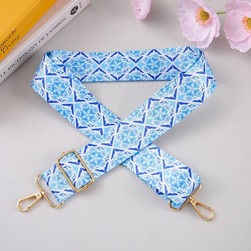 Fashionable And Minimalist Shoulder Strap Print Adjustable Bag Strap Luggage Replaceable Travel Accessories