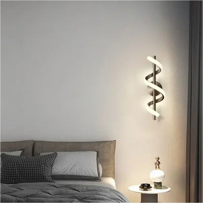 Modern LED Wall Lamp Black Gold Decorative Lighting Living Room Corridor Indoor Fixtures  Minimalist